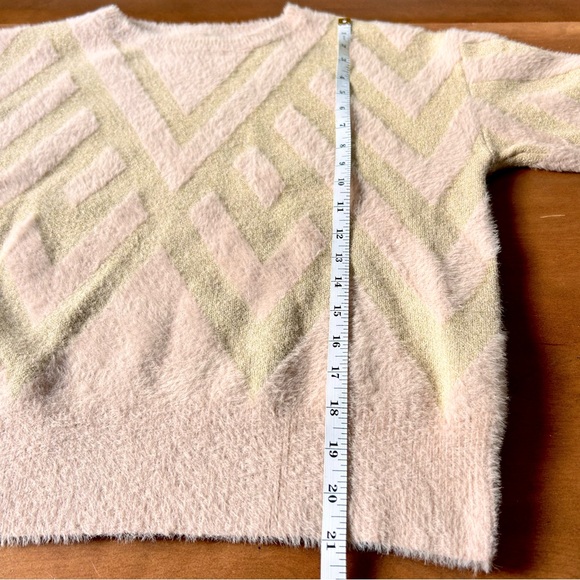 Anthropologie Fuzzy Chevron Pullover Sweater - Picture 9 of 15